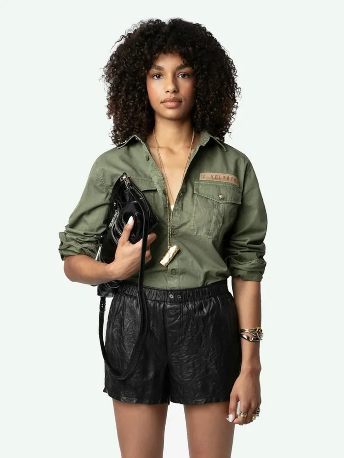 Women Zadig and Voltaire Tops and Shirts Taskal Shirt Grass Women Zadig and Voltaire Tops and Shirts Taskal Shirt Grass