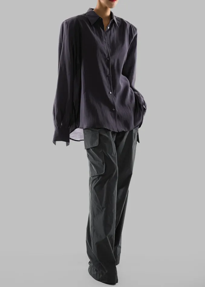 Women Zoula Padded Shirt 8211 Charcoal The Frankie Shop Tops