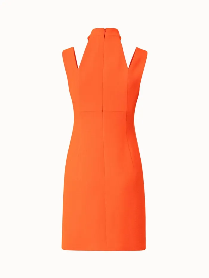 Wool Crpe DoubleFace Dress Coral Women Akris Dresses