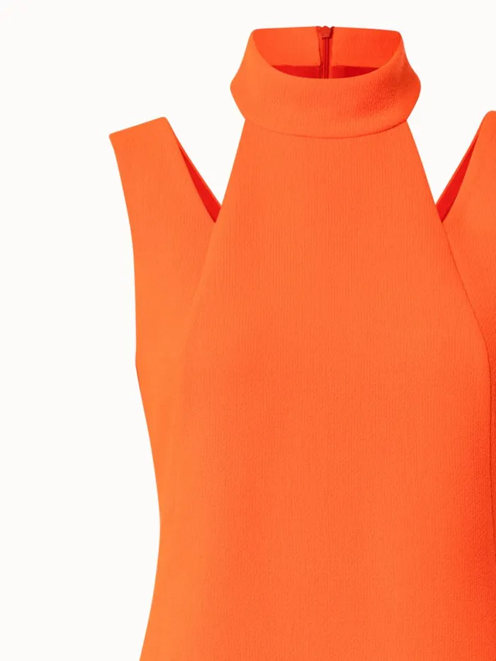 Wool Crpe DoubleFace Dress Coral Women Akris Dresses