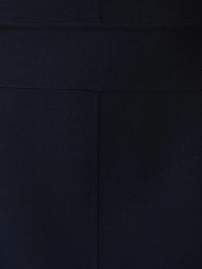 Wool DoubleFace Blazer With Leather Collar Navy Women Akris Jackets
