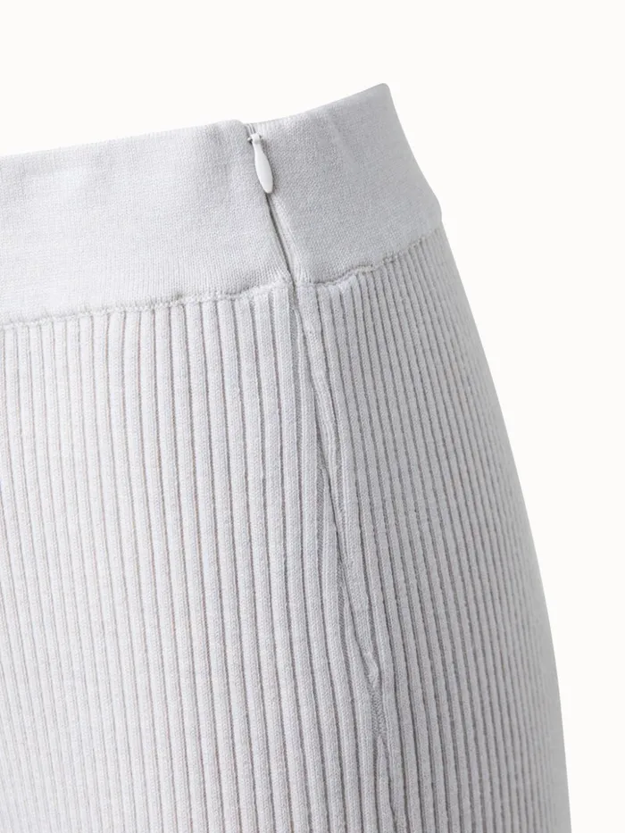 Wool Rib Knit Pant Bl Women Akris Knitwear
