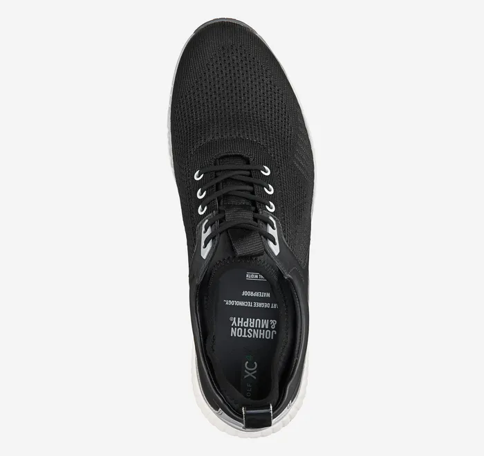 XC4 H2Sport Hybrid Knit UThroat Black KnitFull Grain Men Shoes Johnston and Murphy