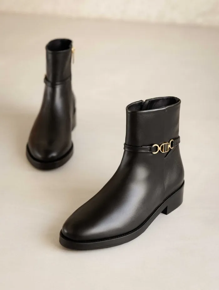 Yona Passion Black Women Bobbies Ankle Boots