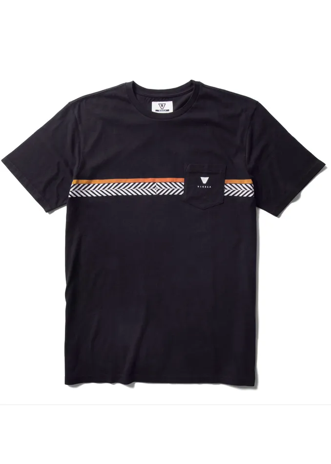 Youth Clothing Vissla Woodside Boys Ss Pkt Tee Black